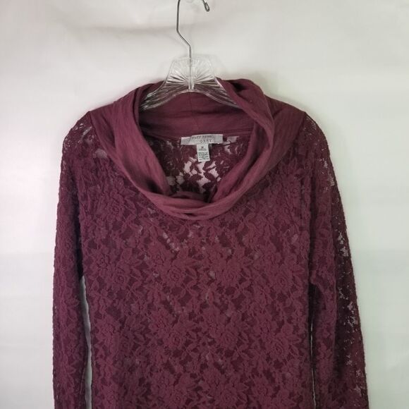 Rough Hewn long Sleeve lace top. Size M - Picture 5 of 10